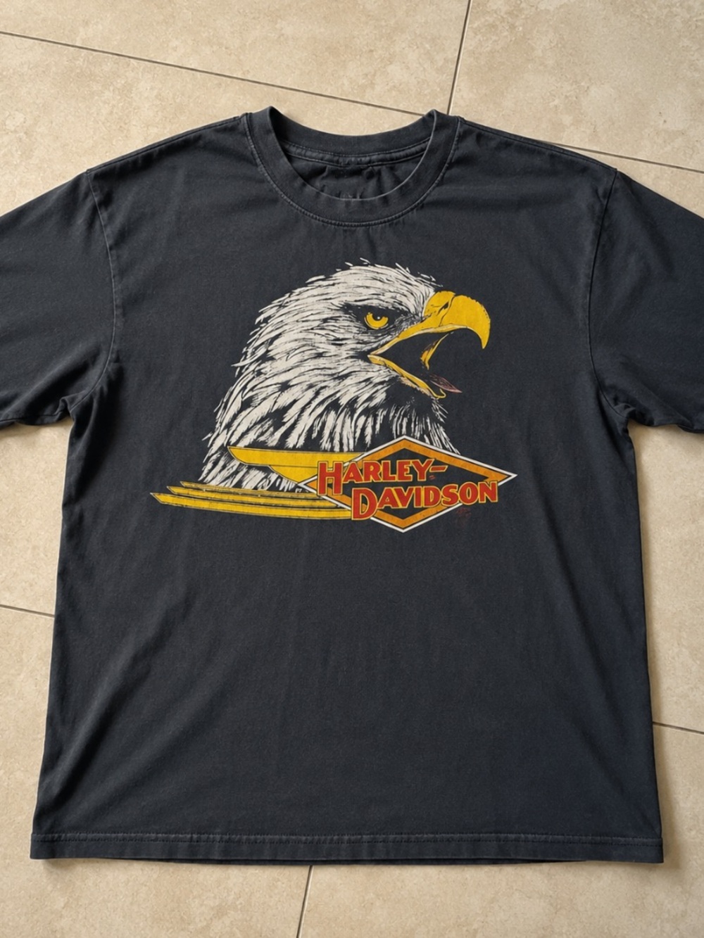 Harley-Davidson Men's Black Eagle Graphic T‑Shirt